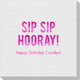 Bold Sip Sip Hooray Linen Like Napkins Image 1 of 3